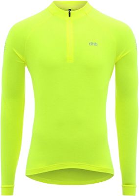 dhb Flashlight Long Sleeve Jersey - Fluro Yellow - XS, Fluro Yellow